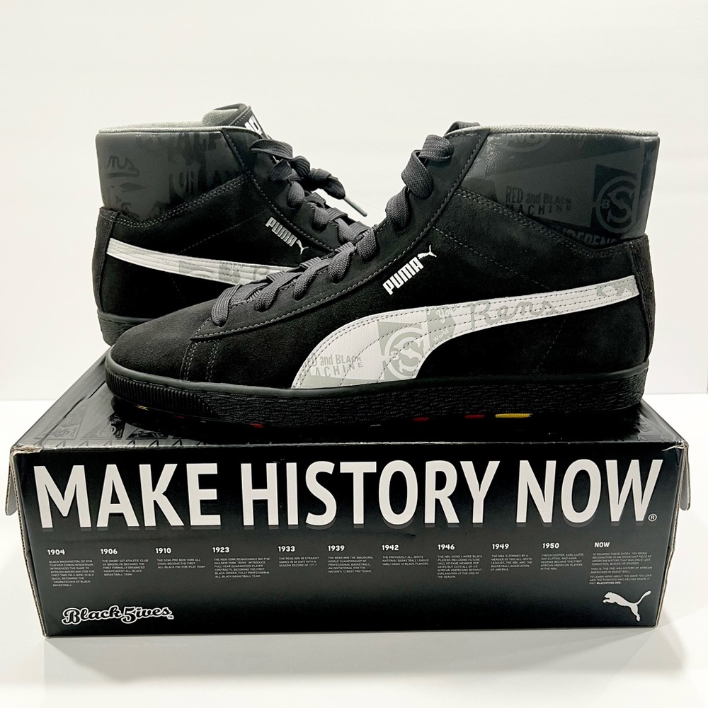 Puma Mid X Black Fives Suede Classic Men's
